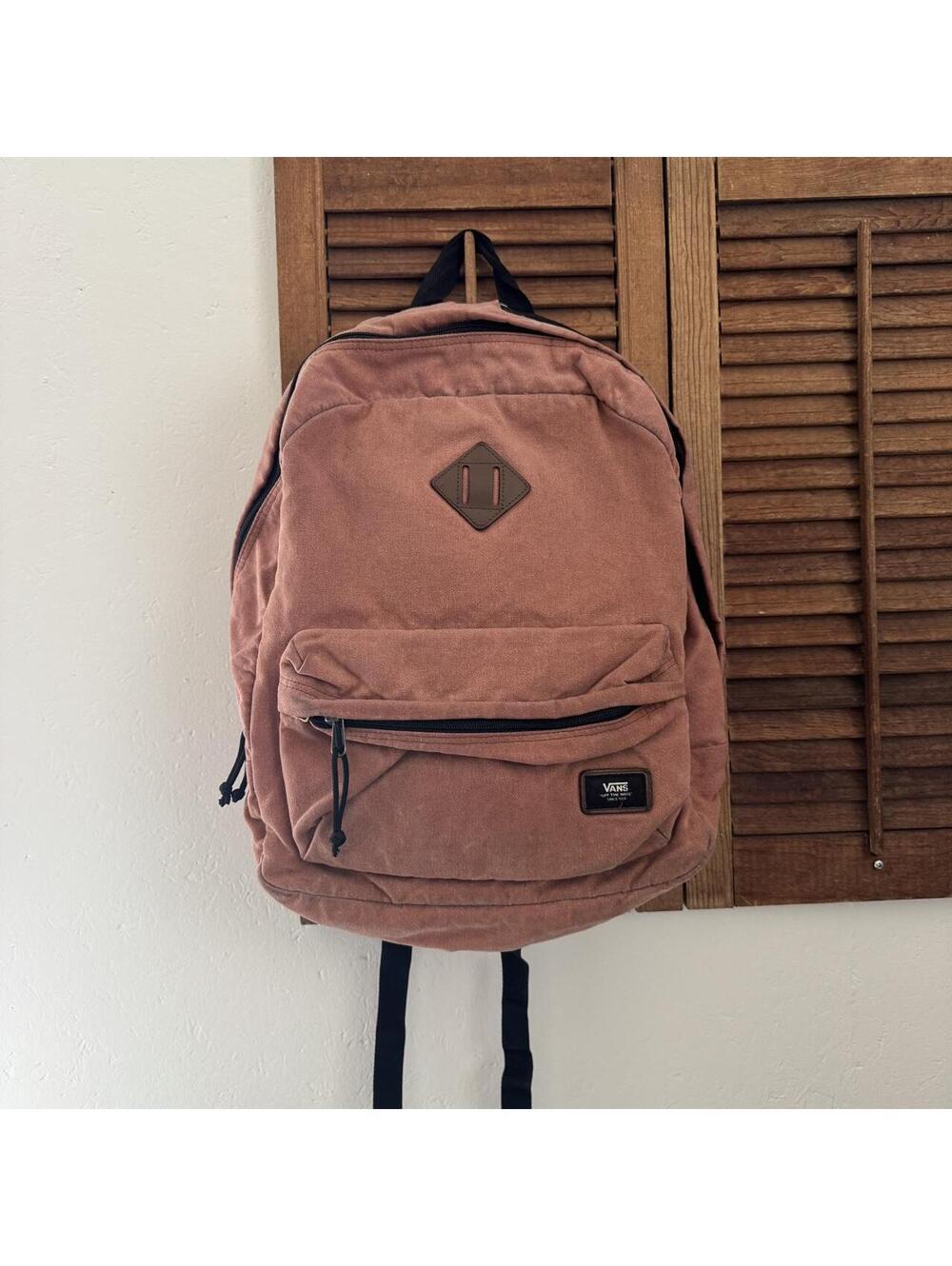 Vintage dusty coral vans full size backpack school size bag